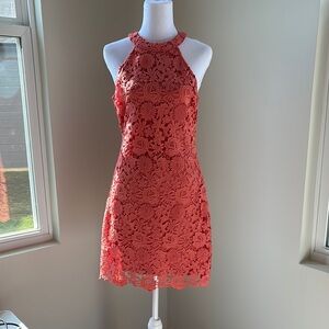 Lulu's Sheath Halter Mini Dress
